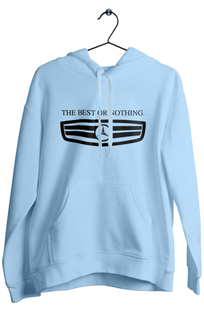 Men`s hoodie with prints The best or nothing. Cars, mercedes. 2070702