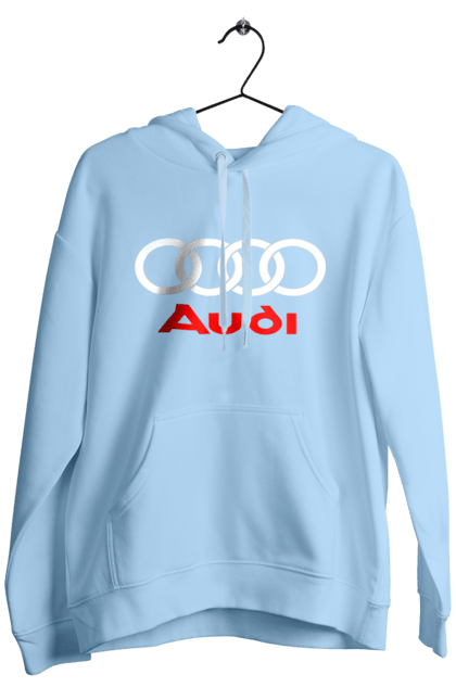 Men`s hoodie with prints Audi Logotype. Audi, cars. 2070702