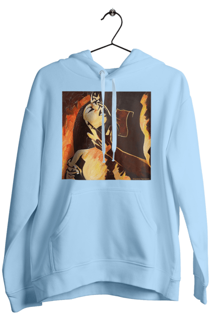 Чоловіче худі з принтом "Страсна жінка". Жінка, картина, секс. 2070702