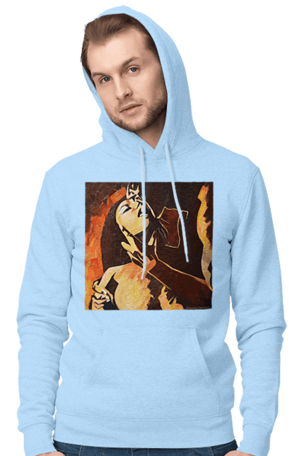 Чоловіче худі з принтом "Страсна жінка". Жінка, картина, секс. 2070702