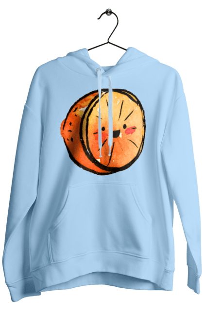 Чоловіче худі з принтом "Милий апельсин". Апельсин, літо, любий, смайлик. 2070702