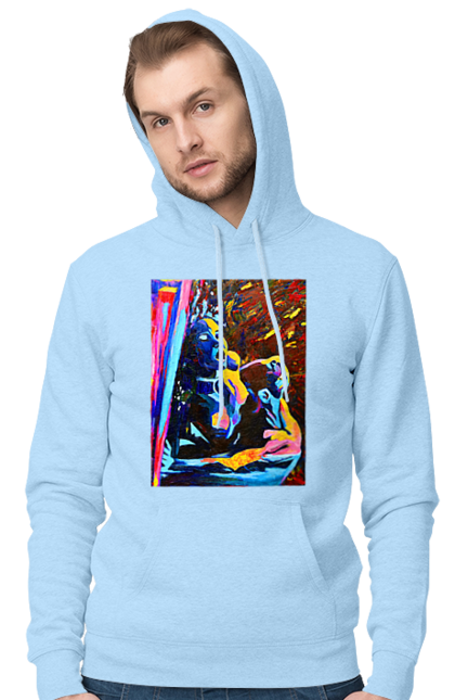 Чоловіче худі з принтом "Пристрасть". Картина, секс. 2070702