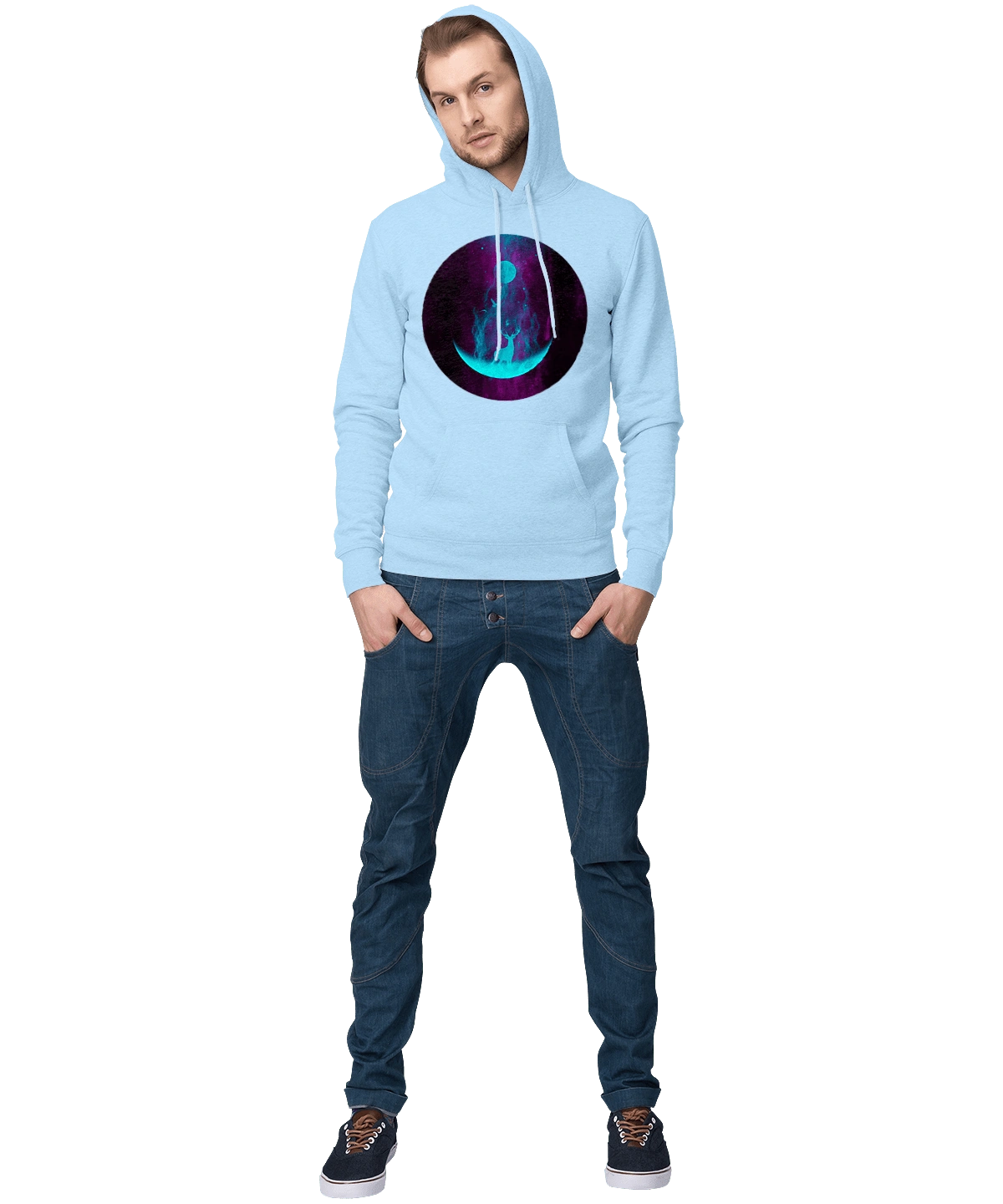 Олень Силует