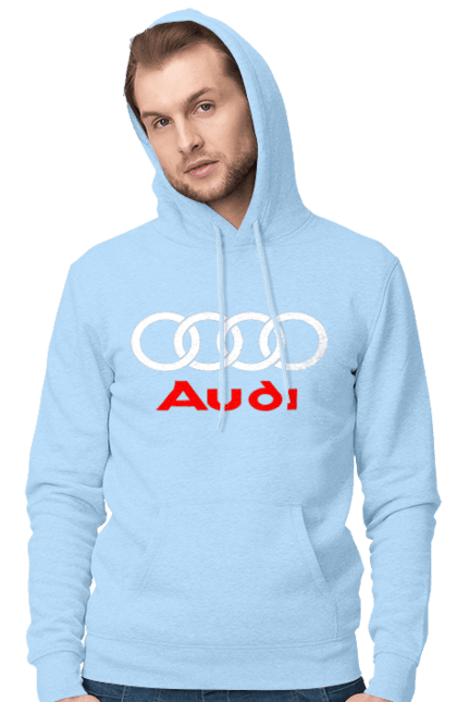 Men`s hoodie with prints Audi Logotype. Audi, cars. 2070702