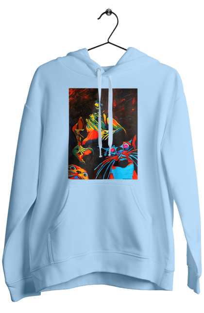 Чоловіче худі з принтом "Секс коти". Картина, коти, секс. 2070702