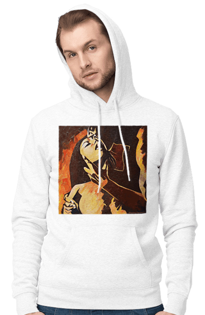 Чоловіче худі з принтом "Страсна жінка". Жінка, картина, секс. 2070702