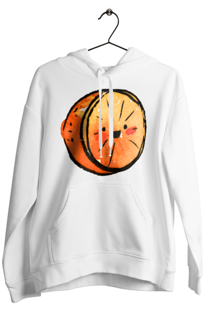 Чоловіче худі з принтом "Милий апельсин". Апельсин, літо, любий, смайлик. 2070702