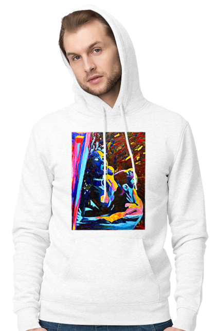 Чоловіче худі з принтом "Пристрасть". Картина, секс. 2070702