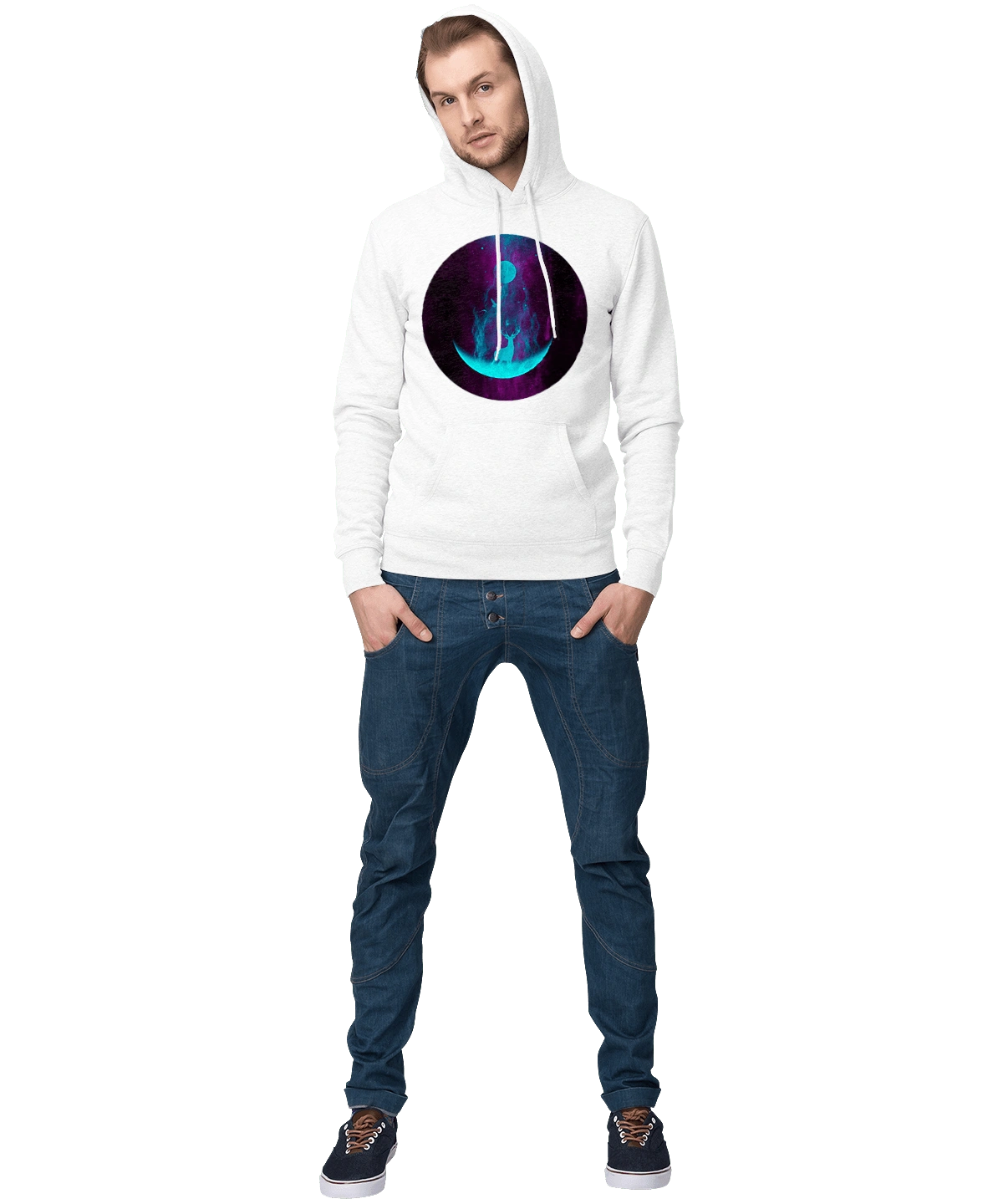 Олень Силует