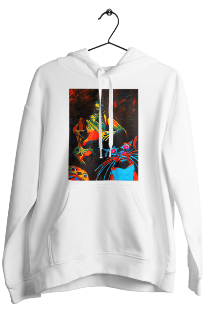 Чоловіче худі з принтом "Секс коти". Картина, коти, секс. 2070702