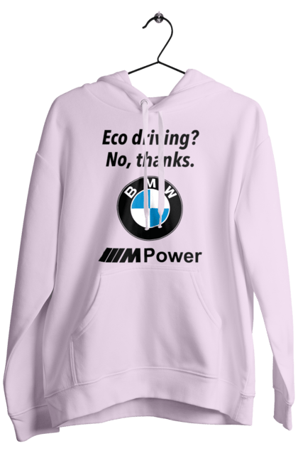 Men`s hoodie with prints Electric car? no, thanks. BMW. Bmw, electric car, fan, m series. 2070702