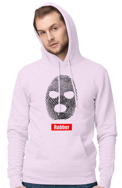 Чоловіче худі з принтом "Відбиток Робер". Балаклава, відбиток, обличчя. 2070702