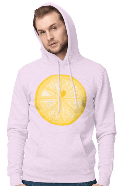 Чоловіче худі з принтом "Круглий лимон". Лето, лимон. 2070702