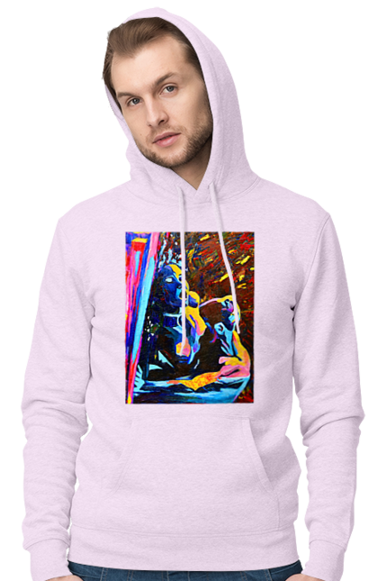 Чоловіче худі з принтом "Пристрасть". Картина, секс. 2070702