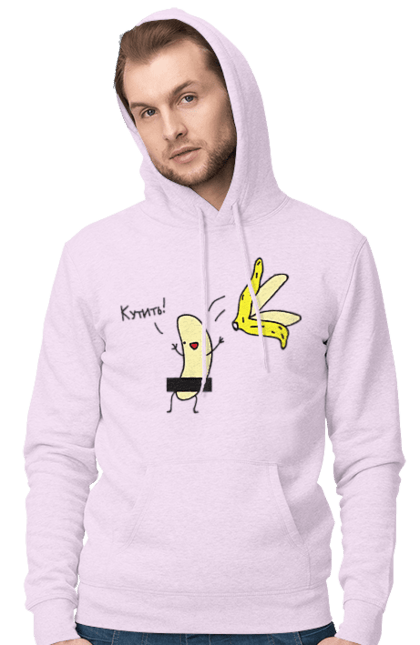 Men`s hoodie with prints To booze. Banana, humour, on a party, to booze. 2070702
