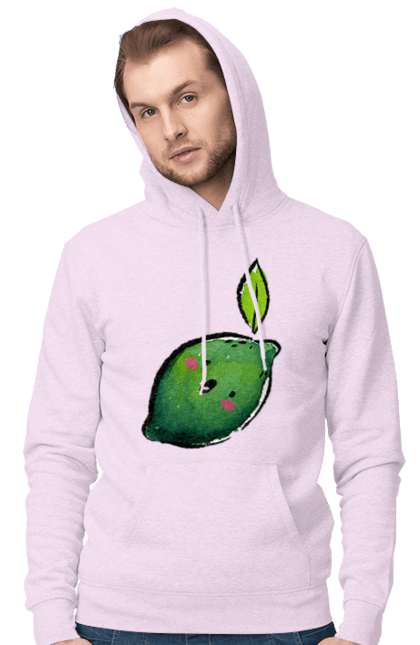 Чоловіче худі з принтом "Любий лайм". Лайм, літо, любий, посмішка. 2070702