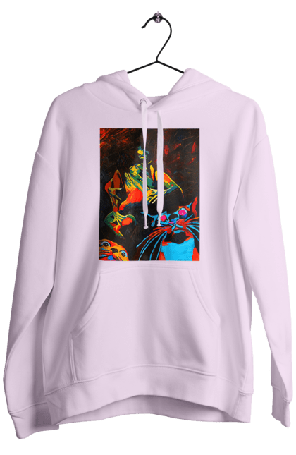 Чоловіче худі з принтом "Секс коти". Картина, коти, секс. 2070702