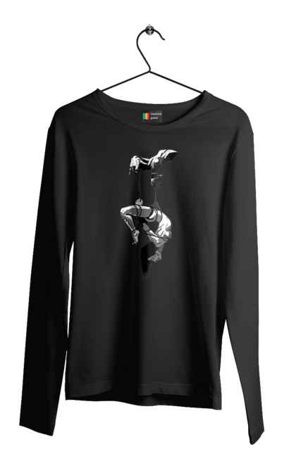 Чоловічий лонгслів з принтом "Підвішування". Бдсм. 2070702