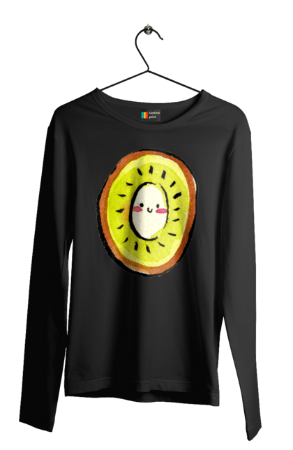 Чоловічий лонгслів з принтом "Любий киви". Киви, любий. 2070702