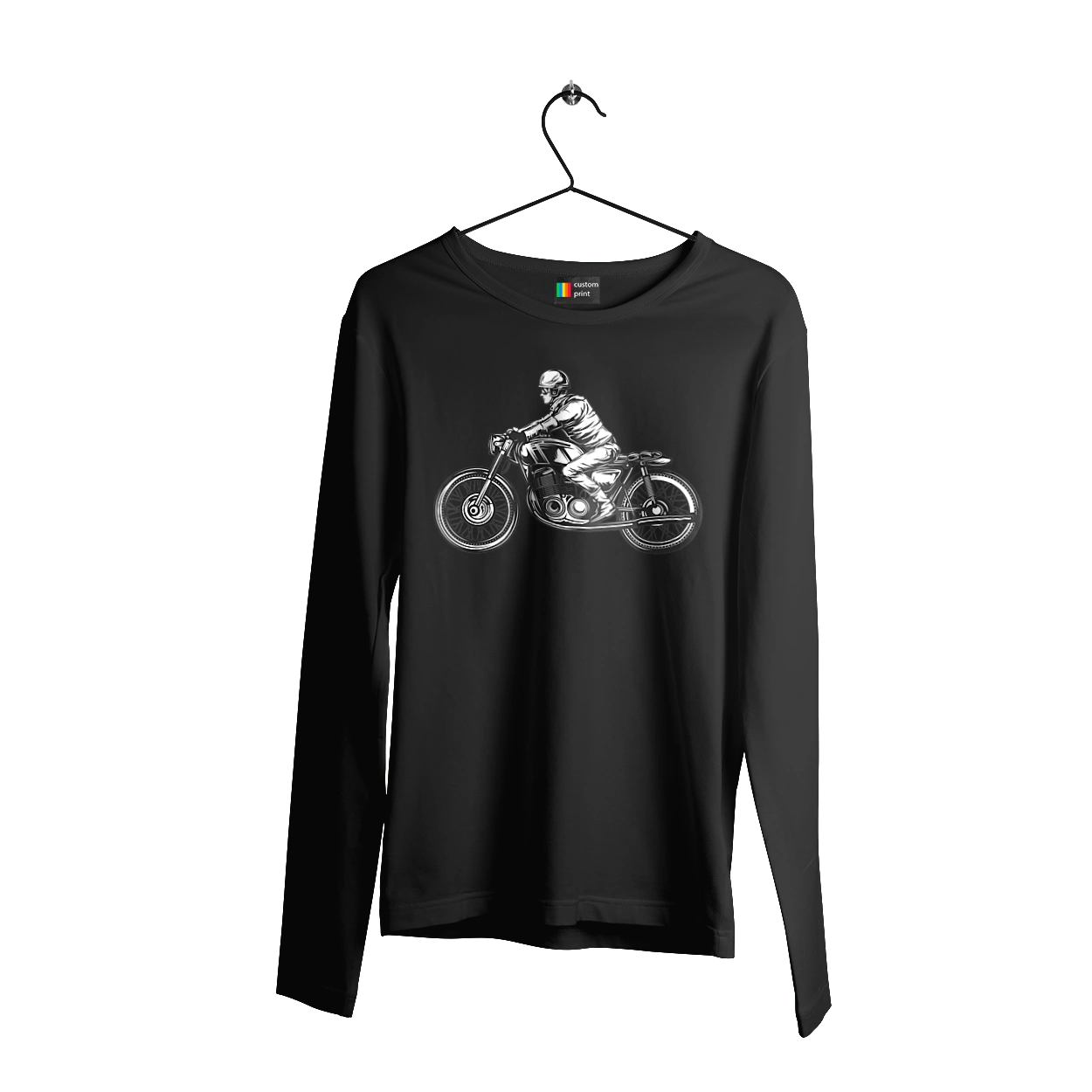 Байкер на мотоциклі