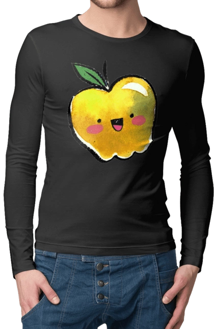 Cute yellow apple