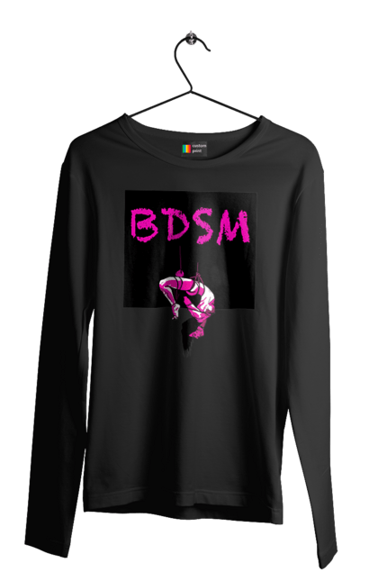 Чоловічий лонгслів з принтом "15". Бдсм, подвешивание. 2070702