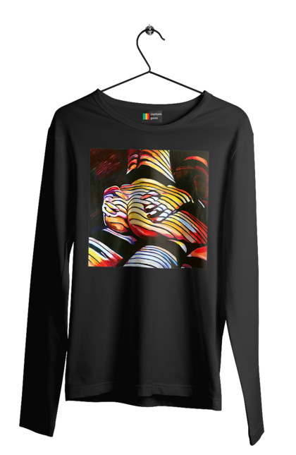 Чоловічий лонгслів з принтом "Секс зверху". Картина, секс. 2070702