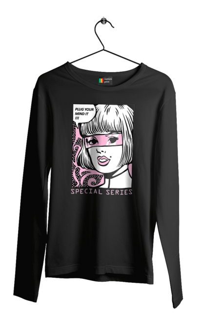 Чоловічий лонгслів з принтом "Попарт". Попарт. 2070702