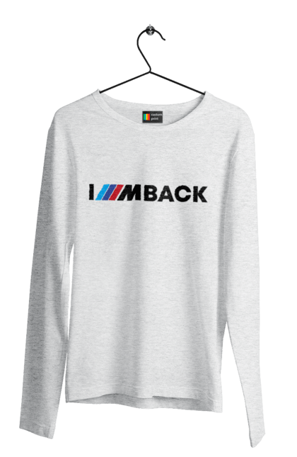 Men`s longsleeve with prints I am back black BMW. Bmw, m series. 2070702
