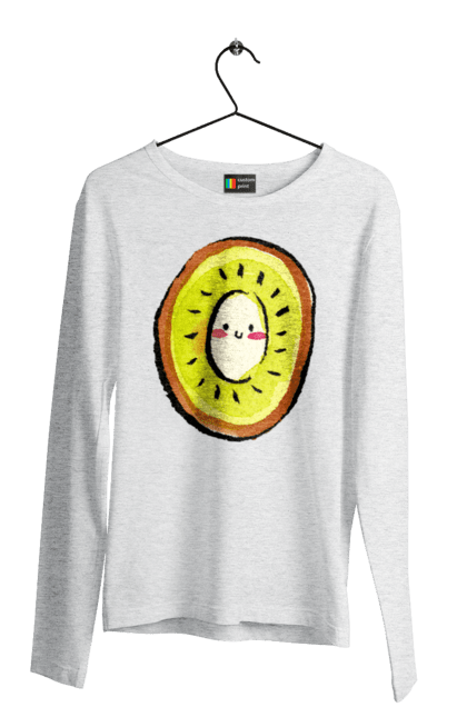 Чоловічий лонгслів з принтом "Любий киви". Киви, любий. 2070702
