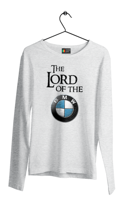 Мужской лонгслив с принтом The lord of the BMW black. Бмв, игра престолов. 2070702