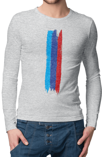 Мужской лонгслив с принтом БМВ М. Бмв, м серия, машины. 2070702