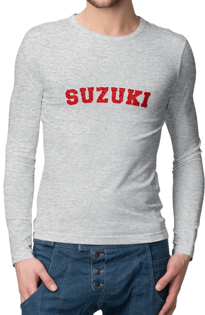 Men`s longsleeve with prints Suzuki 2. Auto, machine, suzuki. 2070702