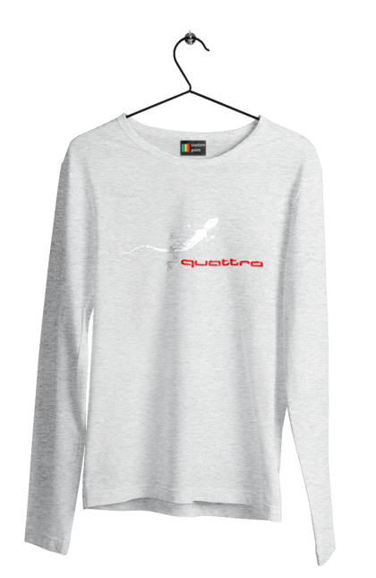 Men`s longsleeve with prints Audi Quattro. Audi, cars. 2070702