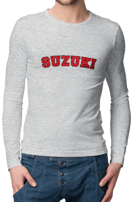 Men`s longsleeve with prints Suzuki 2. Auto, machine, suzuki. 2070702