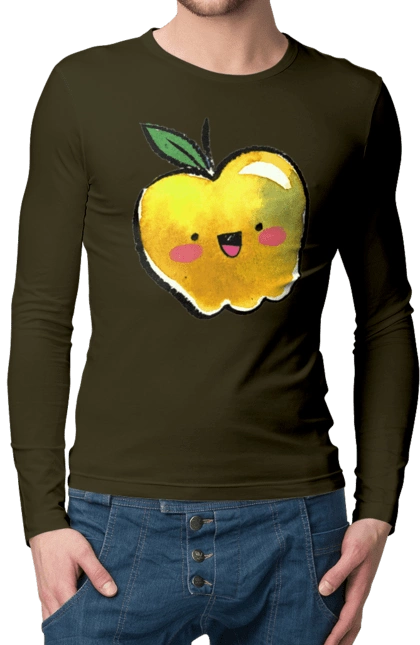 Cute yellow apple