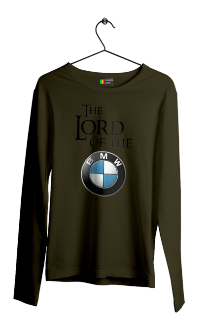 Мужской лонгслив с принтом The lord of the BMW black. Бмв, игра престолов. 2070702