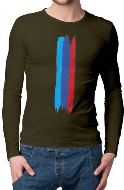 Мужской лонгслив с принтом БМВ М. Бмв, м серия, машины. 2070702