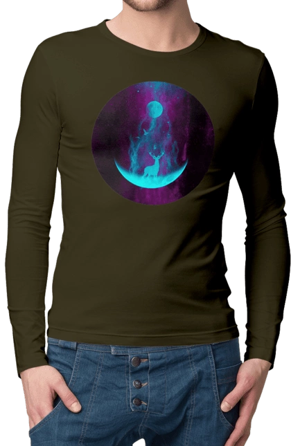 Олень Силует