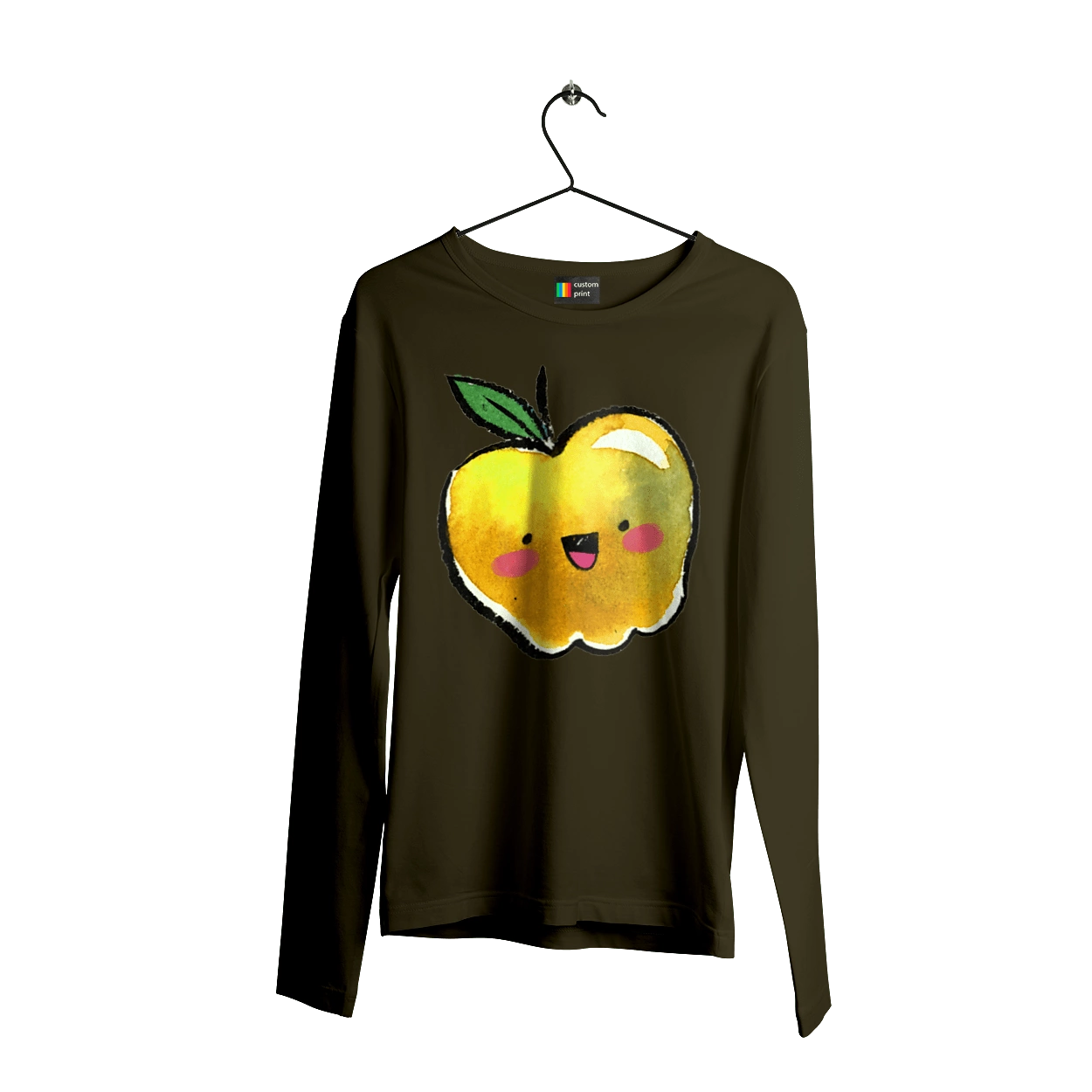 Cute yellow apple