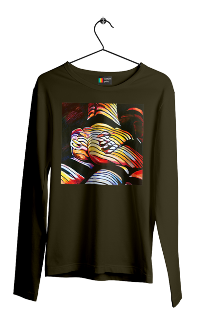 Men`s longsleeve with prints Sex on top is. Picture, sex. 2070702