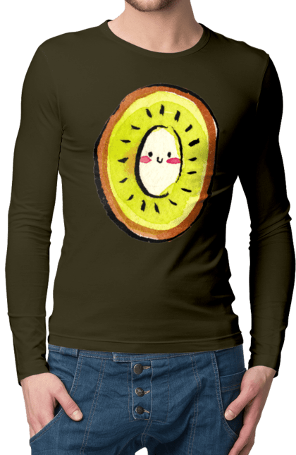 Men`s longsleeve with prints Expensive kyvy. Darling, kyvy, smiley. 2070702