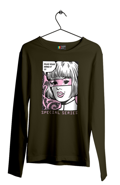 Чоловічий лонгслів з принтом "Попарт". Попарт. 2070702