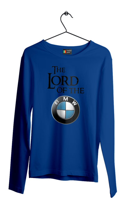 Мужской лонгслив с принтом The lord of the BMW black. Бмв, игра престолов. 2070702