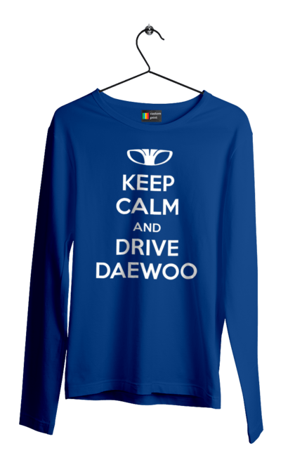 Men`s longsleeve with prints Keep Calm and Drive Daewoo. Daewoo, deo, lanos. 2070702