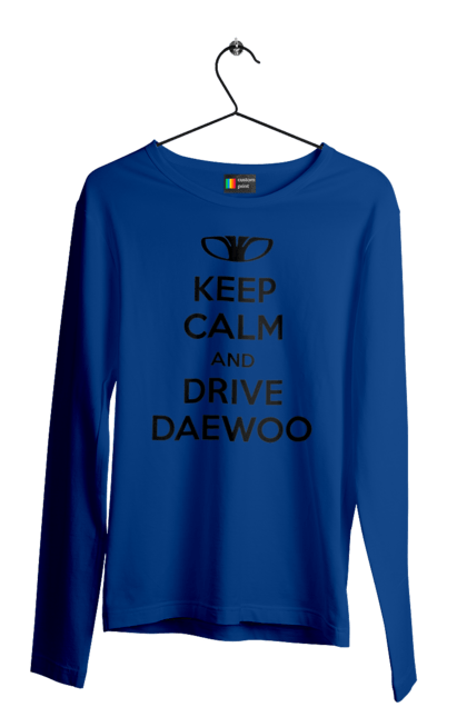 Men`s longsleeve with prints Keep Calm and Drive Daewoo. Daewoo, deo, lanos. 2070702
