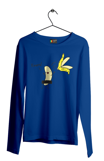 Men`s longsleeve with prints To booze. Banana, humour, on a party, to booze. 2070702