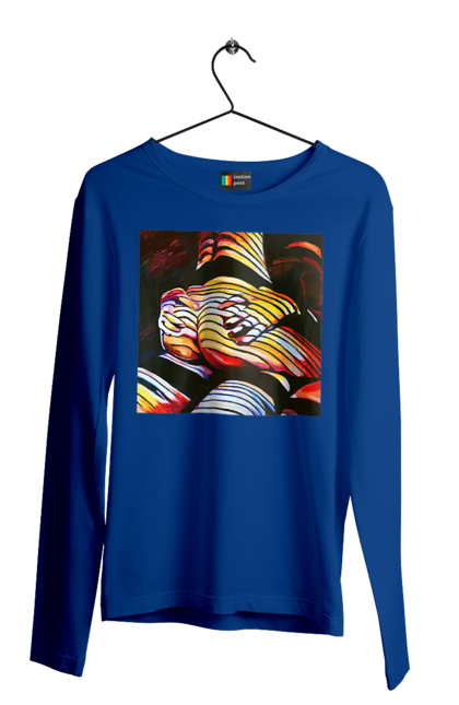 Чоловічий лонгслів з принтом "Секс зверху". Картина, секс. 2070702