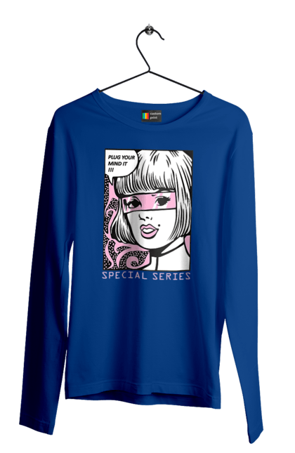 Чоловічий лонгслів з принтом "Попарт". Попарт. 2070702