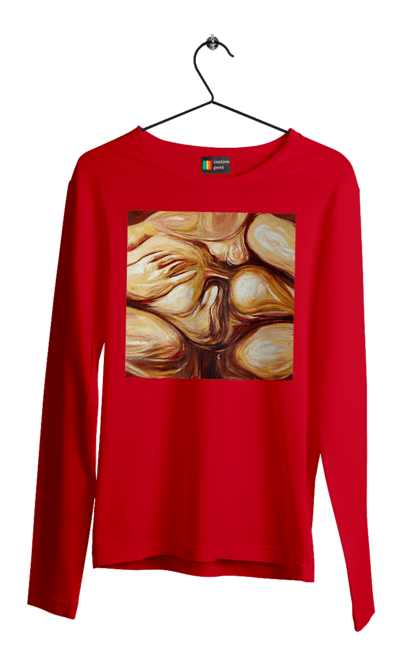 Чоловічий лонгслів з принтом "Груповий секс". Груповий, картина, секс. 2070702